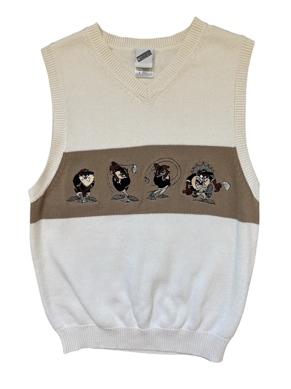 Rare Vintage Looney Tunes Taz Sweater Vest